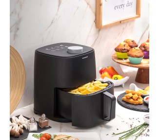 Nej: InnovaGoods Horkovzdušná bezolejová fritéza Fryinn Lite 2000, černá