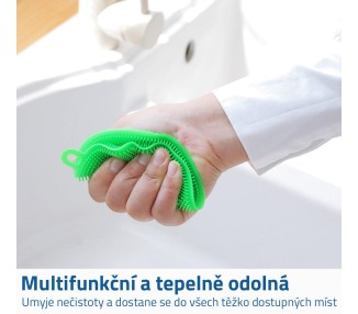 DAALO Antibakteriální silikonová houbička - zelená