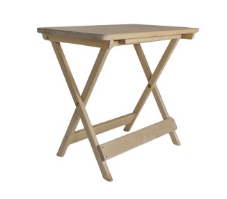 Krušnohorský nábytek Masivní zahradní skládací stůl ZSS001 Osika 87,5 x 55,5 cm