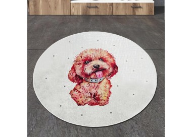 Nej: Asir Koupelnová předložka Terrier, Ø 120 cm